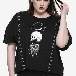 Blackcraft Cult Hook and Eye Closure Crop Top